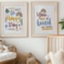 Personalised You Are So Loved Nursery Print, thumbnail 5 of 6