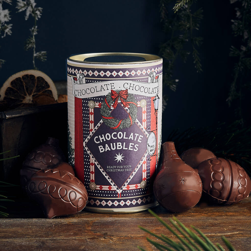 Christmas Chocolate Baubles By The Chocolate Gift Company