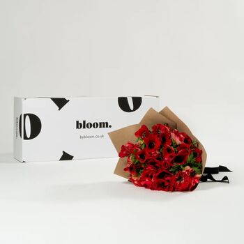 Royal Red Anemones Fresh Flower Bouquet, 2 of 3