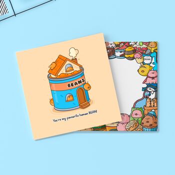 Baked Beans Card | Cute Greetings Card, 3 of 4
