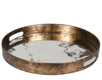 Mirrored Gold Decorative Tray, 2 of 3