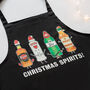 'Christmas Spirits' Christmas Cooking Apron, thumbnail 2 of 4