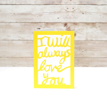 I Will Always Love You Card, 2 of 3