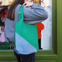 Colour Block Shoulder Shopper Tote Bag, thumbnail 6 of 10