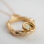 Real Opal And Gold Vermeil Plated Eternity Necklace, thumbnail 2 of 11