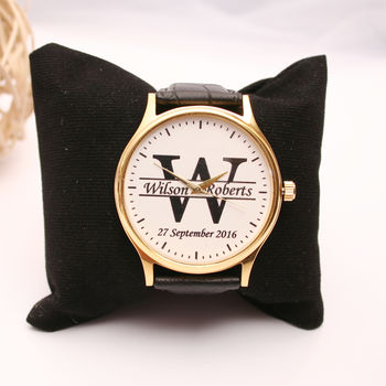 Personalised Handmade Watch With Monogram Design, 5 of 8