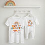 Personalised First Mother's Day Mummy And Me Matching T Shirt And Babygrow Set Boho, thumbnail 1 of 4