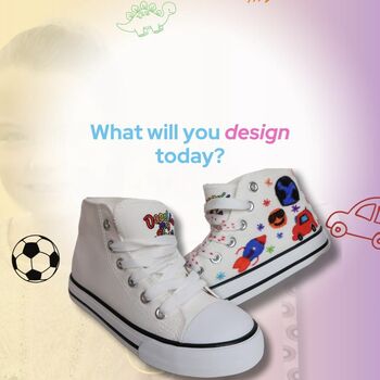 Exciting Doodle My Shoe Bundle: Shoes, Bag, Pens, Laces And Stencils, 10 of 10
