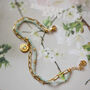 Delicate Charm Layered Bracelet – Gold And Amazonite, thumbnail 4 of 8