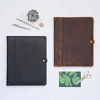 Personalised Buffalo Leather Document Portfolio, 9 of 12