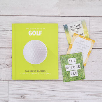 Golf Tea And Book Gift Set | Golfers Tea Gift, 2 of 11