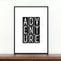 'Adventure' Travel Print, thumbnail 1 of 2