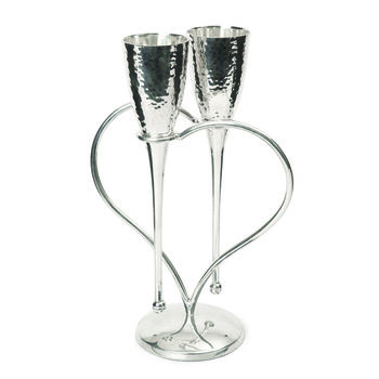 Entwined Heart Lovers' Flutes, 2 of 3