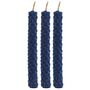 Set Of Six Blue Beeswax Spell Candles, thumbnail 3 of 3