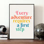 Adventure Quote Print, thumbnail 1 of 3