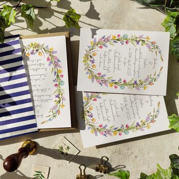 Spring Flowers Evening Invitations And Envelopes, 7 of 8
