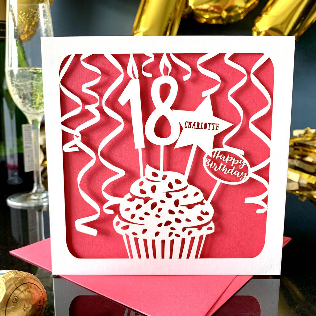 Personalised Cupcake 18th Birthday Card, 1 of 4