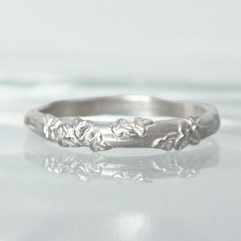 White Gold Leaf And Vine Ring, 6 of 6