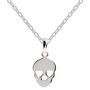 Sterling Silver Sugar Skull Halloween Jewellery Pendant And Chain – Perfect For Spooky Fun, thumbnail 1 of 5