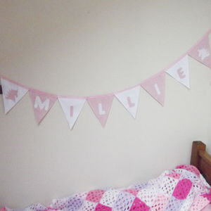nursery handmade girls bedroom lilac /& pink party birthday gift Unicorn bunting