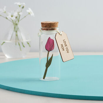 Miniature Flower Valentine's Day Message Bottle Gift, 8 of 9