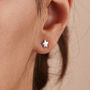Sterling Silver Star Earrings Teaching Assistant Gift, thumbnail 3 of 5