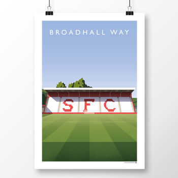 Stevenage Broadhall Way North Stand Poster, 2 of 7