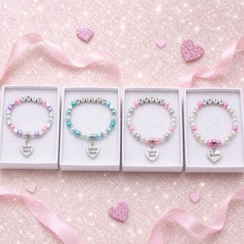 Personalised Niece Bracelet Birthday Gift Keepsake For Her, 2 of 12