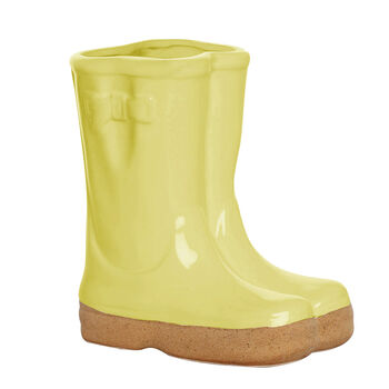 Personalised Yellow Welly Boot Garden Planter, 2 of 8