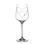 Personalised Hearts Wine Glass With Crystals, thumbnail 2 of 6