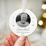 Personalised Grandad Memorial Photo Ornament Ceramic, thumbnail 1 of 7