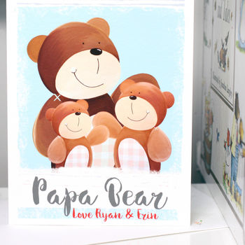 Personalised Daddy Bear 30th Birthday Card, 5 of 7