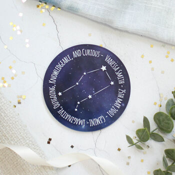 Personalised Constellation Coaster, Star Signs, 3 of 12
