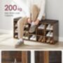 Shoe Bench With Cushion And Storage Compartments, thumbnail 5 of 12