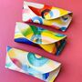 Leather Glasses Case Hand Painted, thumbnail 1 of 9