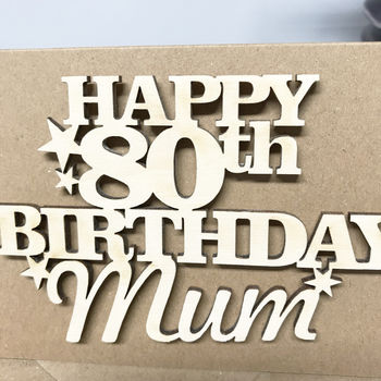 Personalised 80th Birthday Card Keepsake, 4 of 10