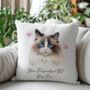 Personalised Ragdoll Cat Love Hearts Cushion Cover, thumbnail 1 of 2