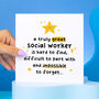 'Truly Great Social Worker' Thank You Card, thumbnail 1 of 2