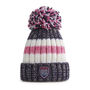 Navy Pink Reflective Super Bobble Hat, thumbnail 2 of 7