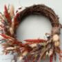 Autumn Dried Flower Small Wreath, thumbnail 5 of 5