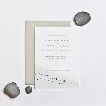 Pale Green And Rose Gold Invitations, 2 of 5