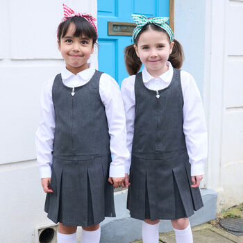 School Gingham Tie Headband Green, 2 of 4