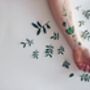 Ginkgo Leaf Temporary Tattoo, thumbnail 1 of 9