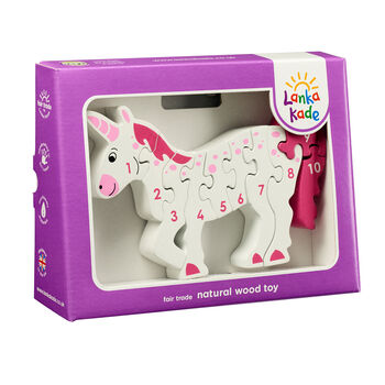 Children's Educational Pink Unicorn Jigsaw Puzzle, 4 of 4
