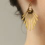 Art Deco Chandelier Fringe Earrings, thumbnail 2 of 7