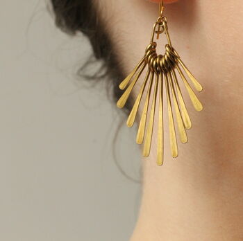 Art Deco Chandelier Fringe Earrings, 2 of 7