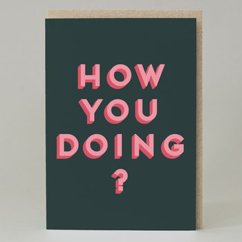 'How You Doing?' Card, 2 of 3