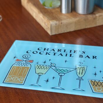 Personalised Cocktail Bar Glass Chopping Board, 4 of 6