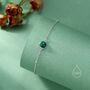 Sterling Silver Genuine Malachite Bracelet, thumbnail 6 of 12