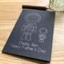 Personalised Spaceman Father And Child Card, thumbnail 3 of 8